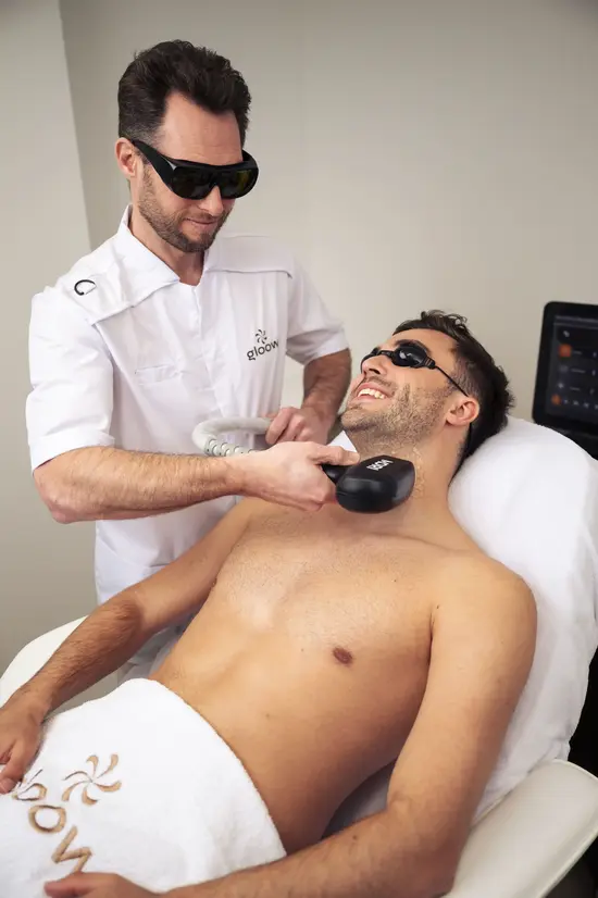 3 zones laserontharing (man)