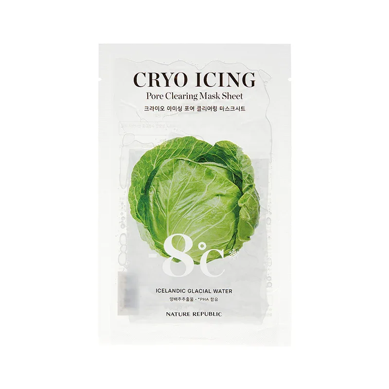 Nature Republic Cryo Icing Pore Clearing Sheet - Iceberg Lettuce